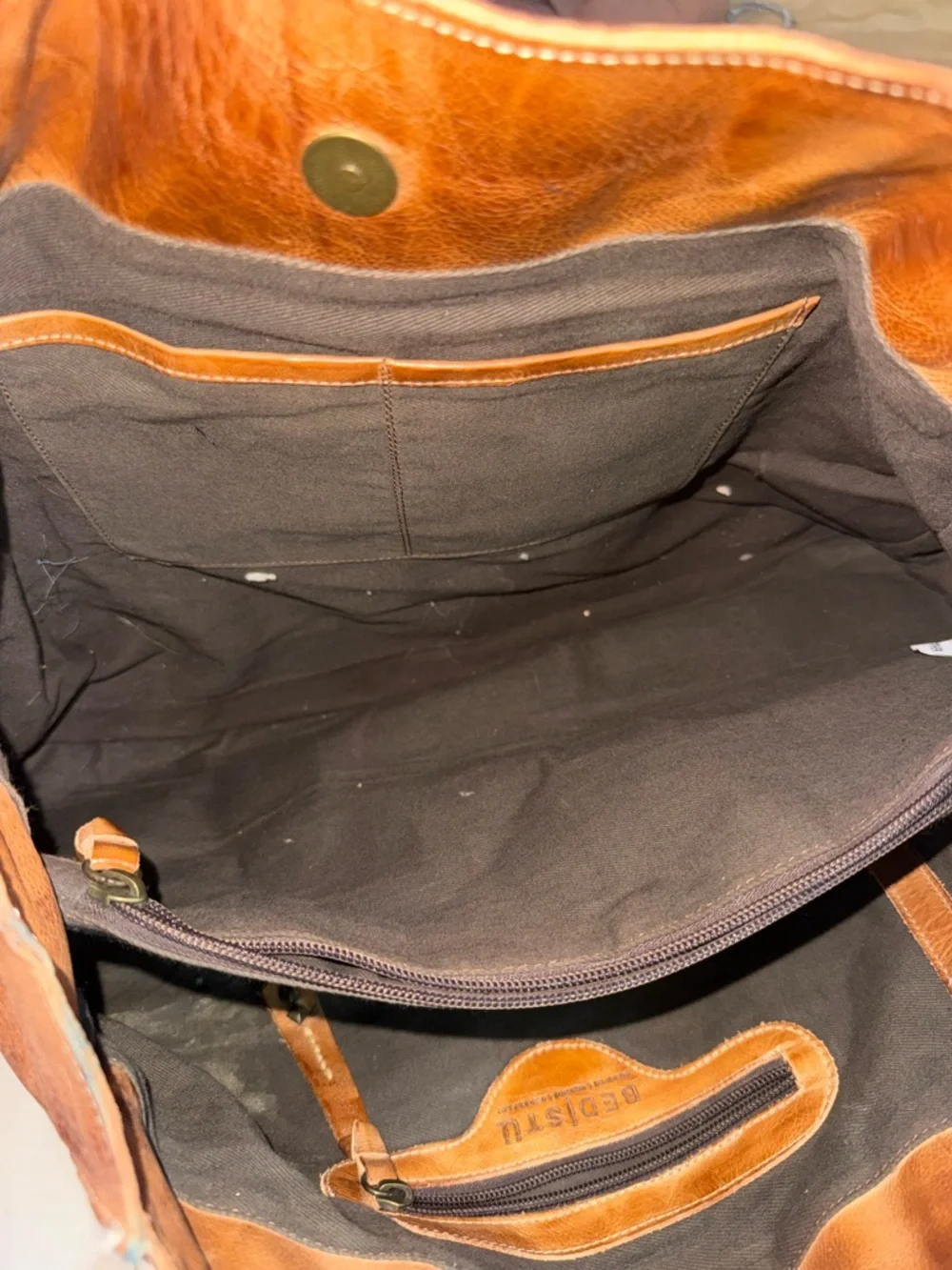 Bed Stu Rockaway Tan Rustic Handbag - Picture 4 of 6